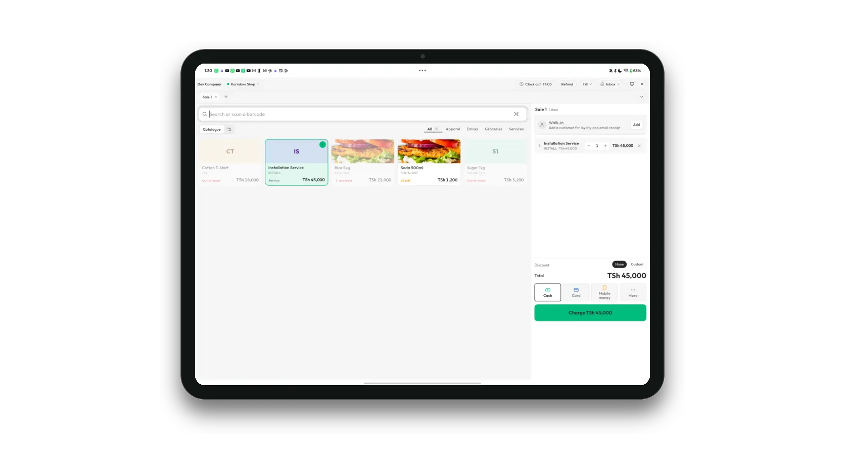 Faida tablet till paired with a desktop workspace